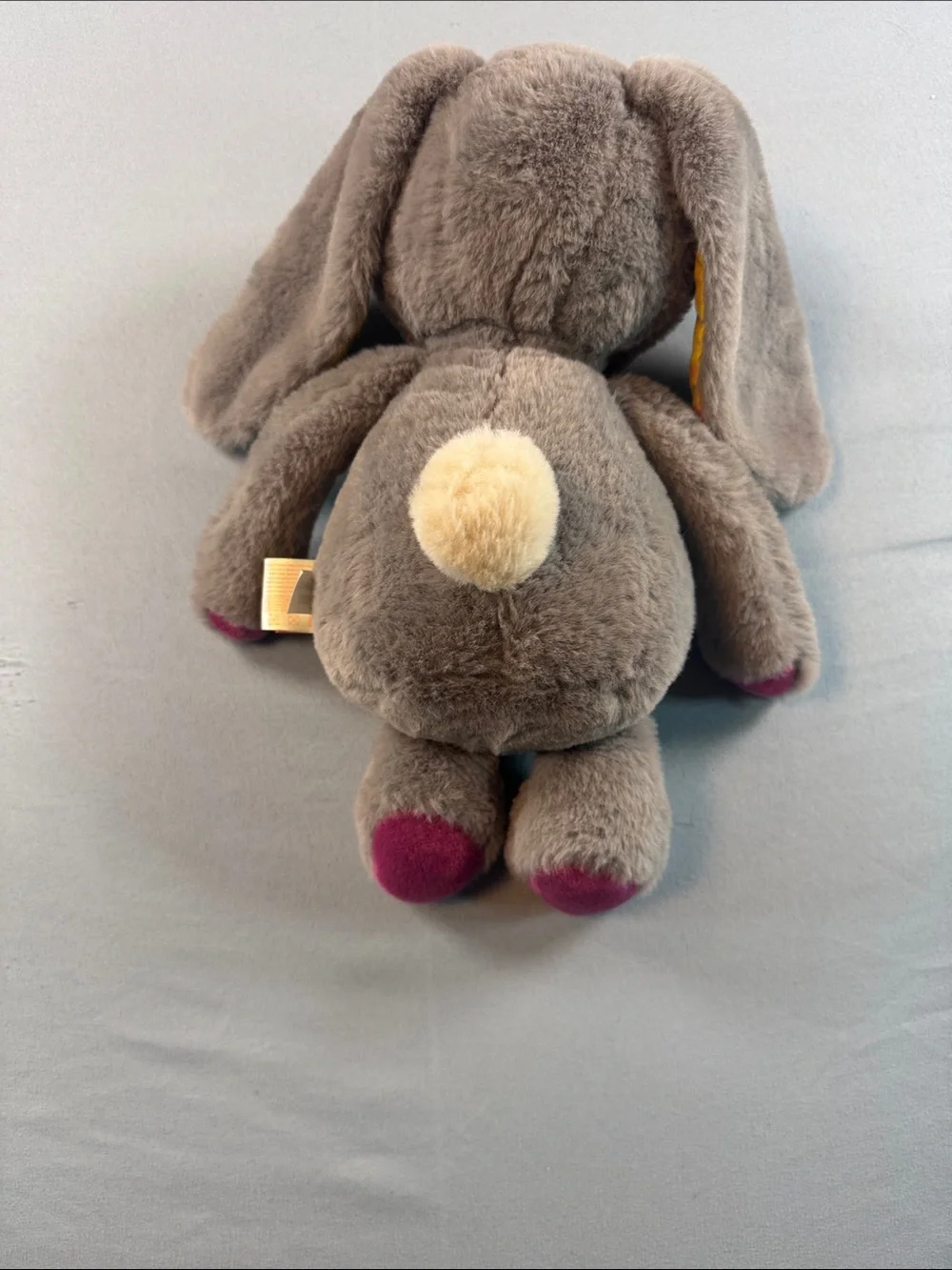 Plush Gray Bunny Stuffed Animal - Soft Small Pet Toy